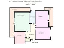 Two-bedroom Apartment of 90m² in Via Grottaminarda